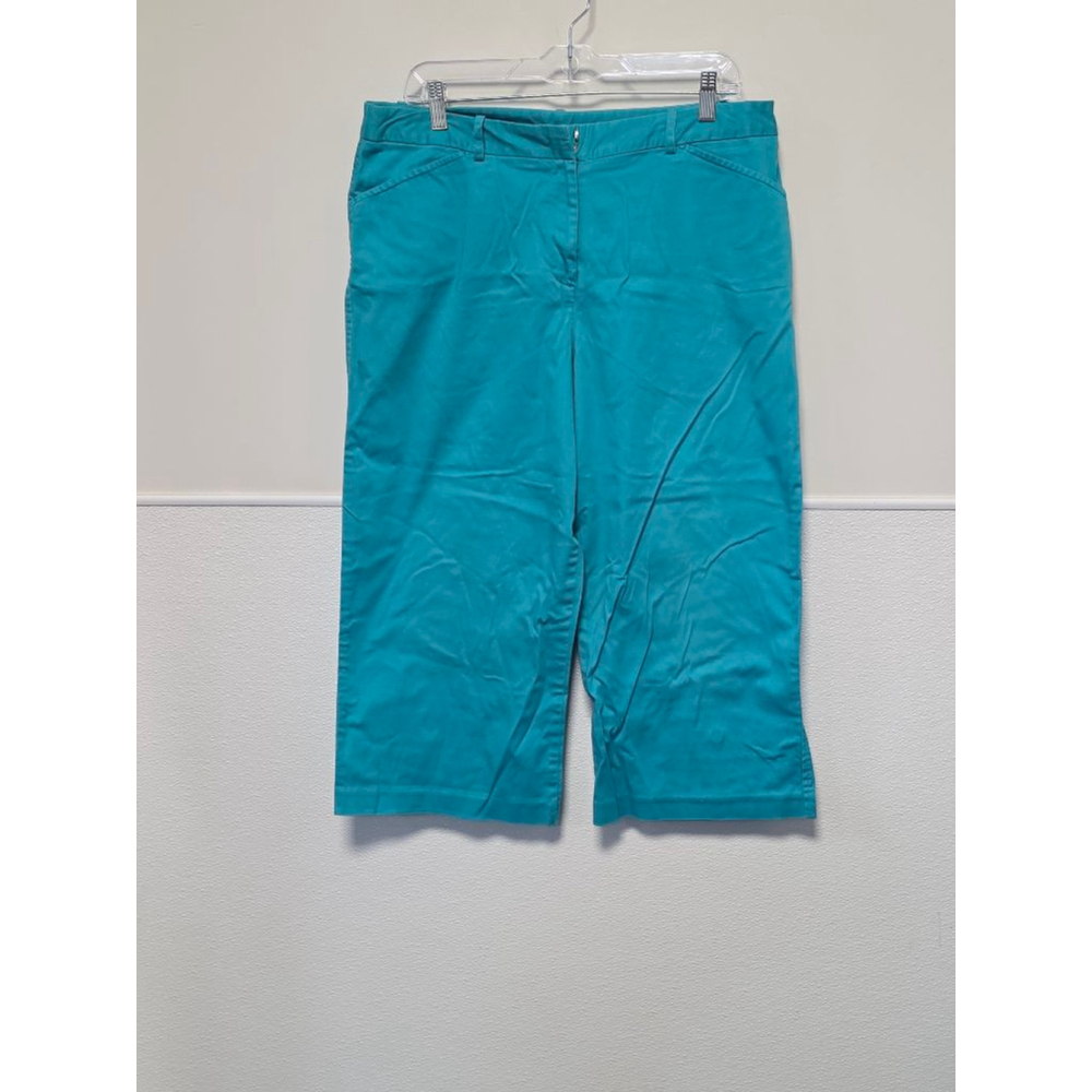 Women's Kim Rogers Teal Capris Size 14